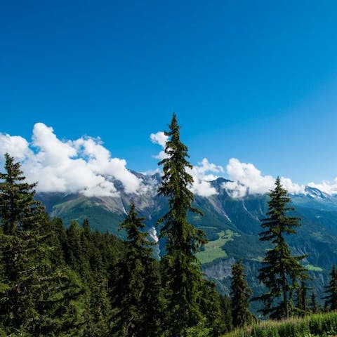 Hike or ski the picturesque slopes of the Riederalp region