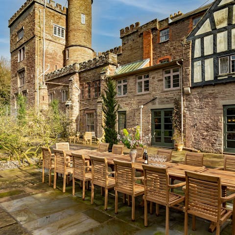Enjoy afternoon tea by the croquet lawn