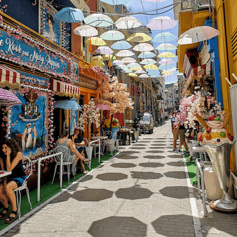 Explore the colourful streets of the city centre