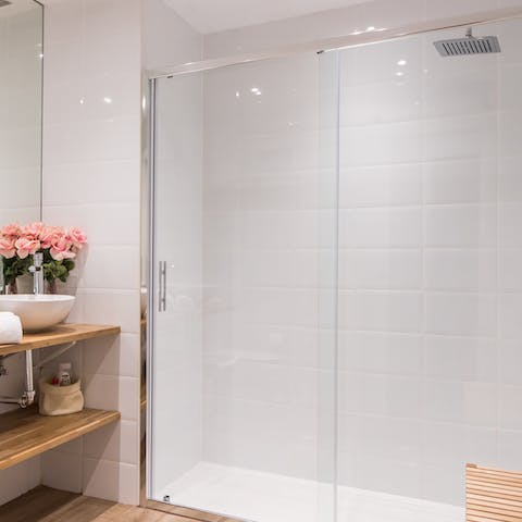 Rejuvenate in the rainfall shower