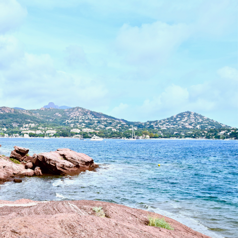 Explore Nice's coast just a twenty-minute walk away