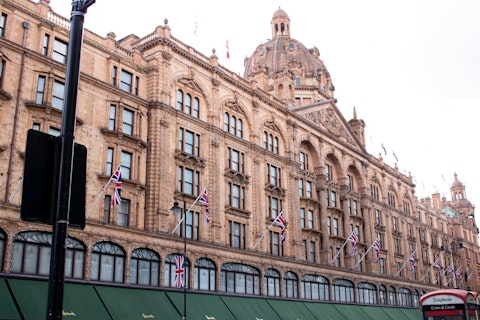 Explore Harrods, London's most iconic department store, just a five-minute walk away