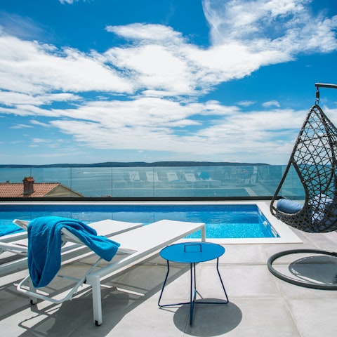 Soak up the morning sunshine and sea vistas