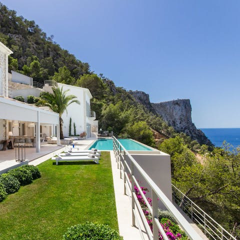 Dive in for a morning swim then stretch out on a sun lounger and soak up some rays