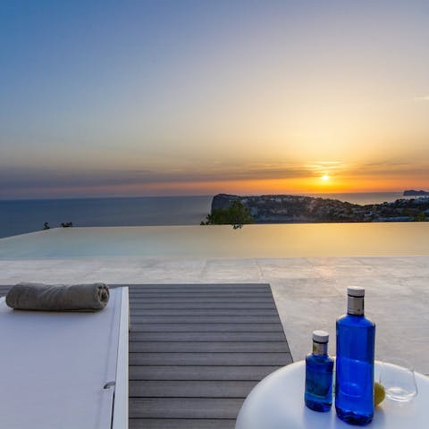 Never miss the opportunity to enjoy a sundowner on the terrace