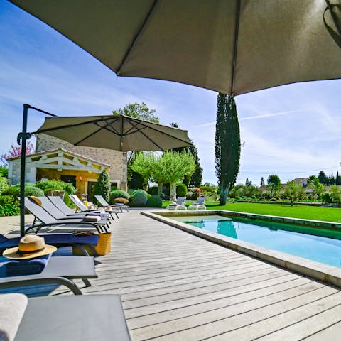 Watch a day or two go by from the comfort of a sun lounger