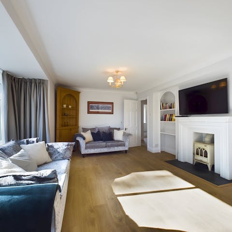 Get together for cosy movie nights in the living room