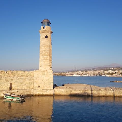 Explore the historic town of Rethymnon – just a short drive away