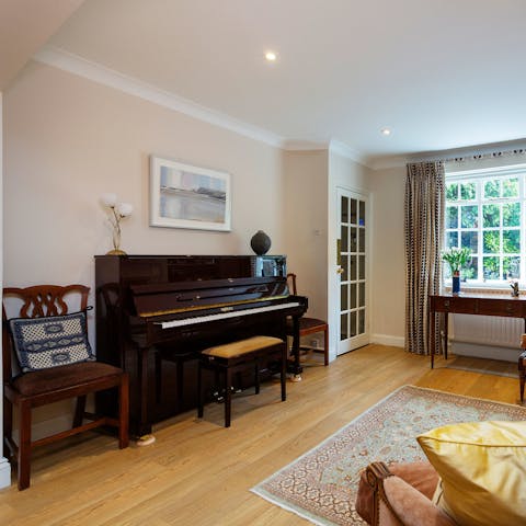 Flaunt your talents on the grand Bentley piano
