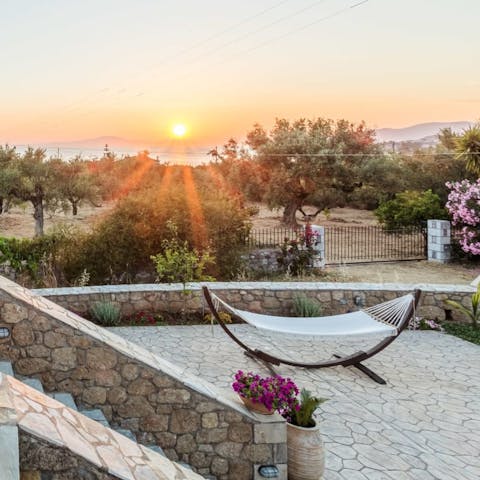 Find the perfect spot to relax and watch the sunset