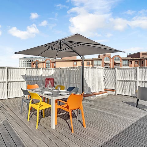 Serve up some French culinary delights on the terrace