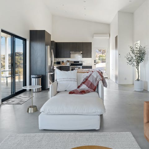 Snuggle up on the armchair after a day spent exploring your surroundings