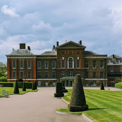 Explore the grounds of nearby Kensington Palace, just a quick walk away