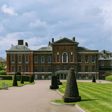 Explore the grounds of nearby Kensington Palace, just a quick walk away
