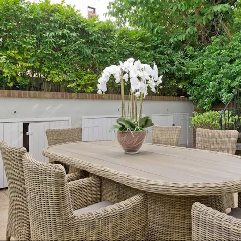 Enjoy an afternoon wine out on the private terrace
