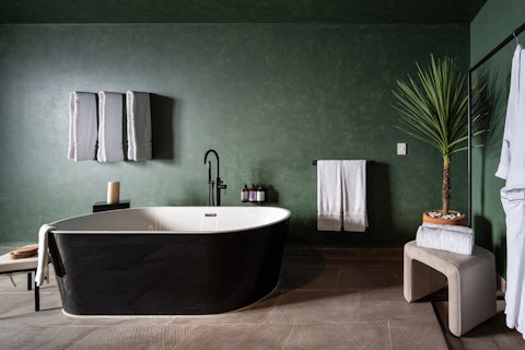 End the day with a long relaxing soak in the bath