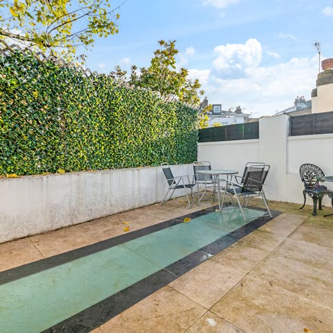 Switch off and relax with evening drinks on the terrace