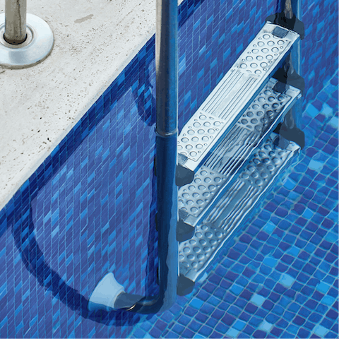 Swim a few lengths in the residents' pool to start the day