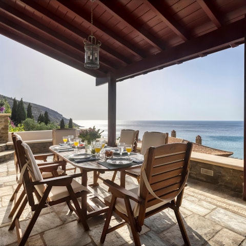 Savour dreamy drinks and alfresco dining on the terrace