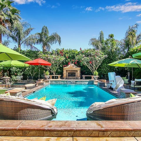 Take your pick from numerous lounging spots to soak up some sun