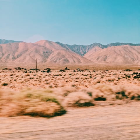 Enjoy a drive through the desert – within easy reach