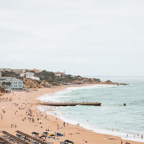 Take a short drive down to one of Albufeira's famous beaches