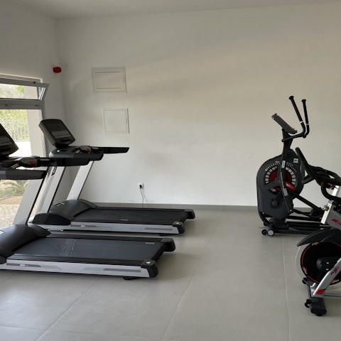 Get a good workout in the communal gym