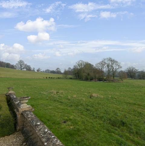 Stroll the beautiful, sprawling garden for a breath of fresh air