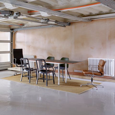 Work from home in the downstairs office with space for six