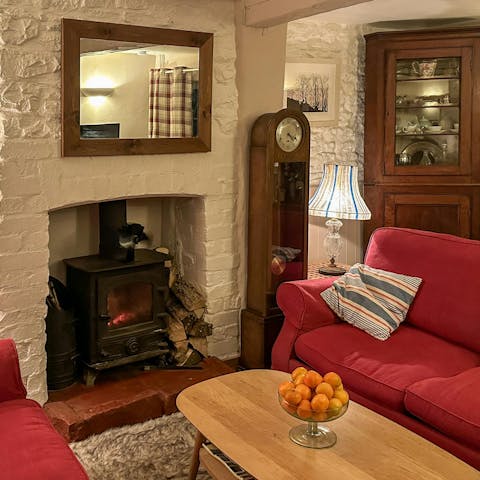 Curl up in front of the log burner when the Oxfordshire weather turns cold