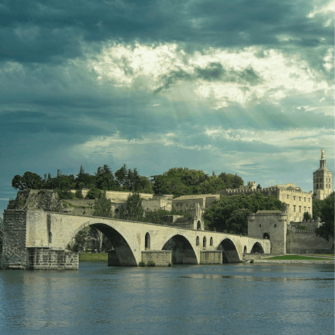 Take a scenic drive to Avignon, under an hour away