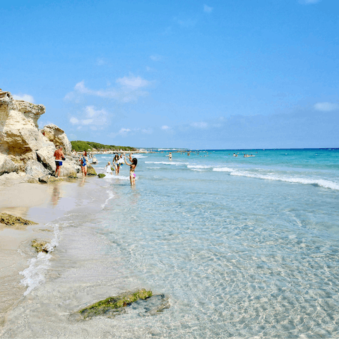 Spend days on the white sand beaches of Lido Colonia – it's only fifteen minutes away