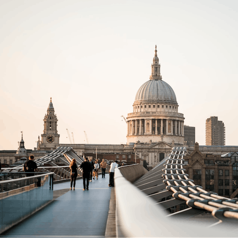 Walk fifteen minutes to admire St Paul's