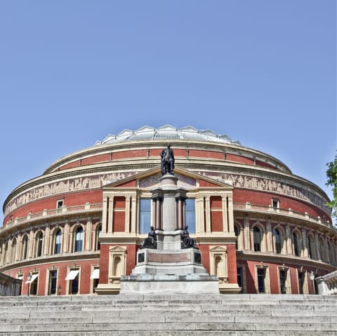 Watch a performance at the iconic Royal Albert Hall, a five-minute walk away