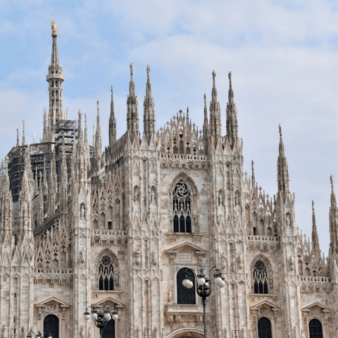 Visit the iconic Duomo, an 18-minute tram ride away