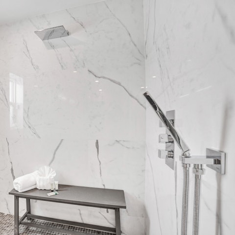 Pamper yourself in the spa-like bathrooms