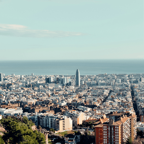 Take a day trip to Barcelona, thirty-five minutes by car