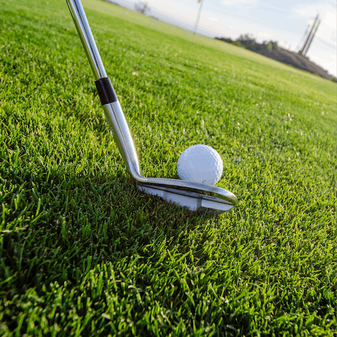 Show off your skills on the nearby golf course