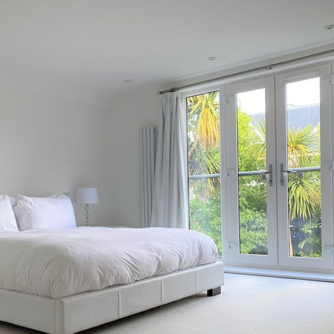 Let the fresh air in through the Juliet balcony doors