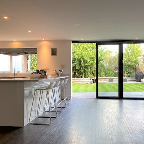 Slide back the doors onto alfresco living