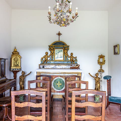 Spend a quiet moment in the chapel