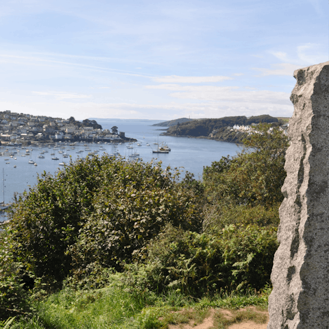 Stroll the 4-mile circular route around Fowey Harbour and take in the stunning views