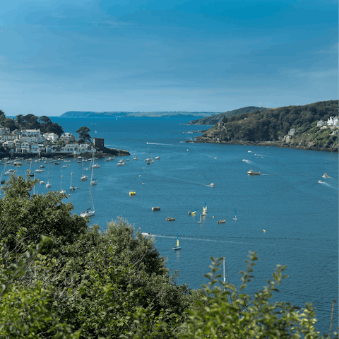 Eat ice cream at Fowey Harbour and watch the boats come and go – it's a nine-minute walk