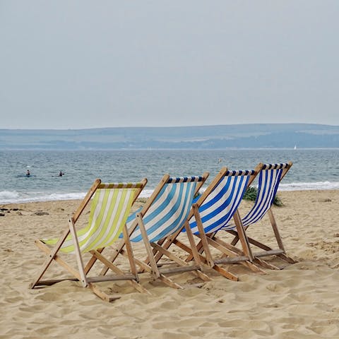 Wile away your afternoons on Sandbanks Beach  (a sixteen-minute drive)