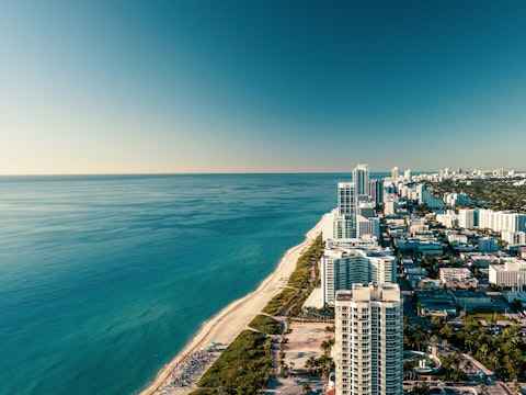 Explore Miami's iconic sandy coastline