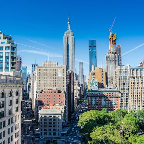 Stay just a short walk from beautiful Union Square