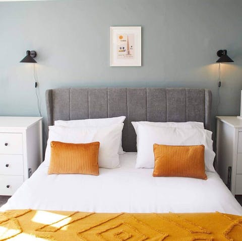 Sleep soundly after a day at the beach in the super comfortable beds