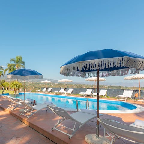 Dive into your private pool and admire the view – there's also an indoor pool