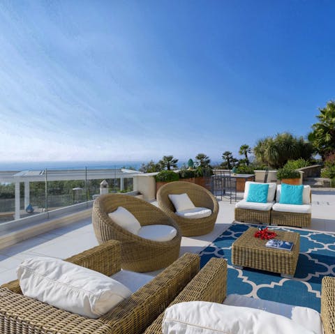 Sip limoncello spritzes on the terrace while admiring the views