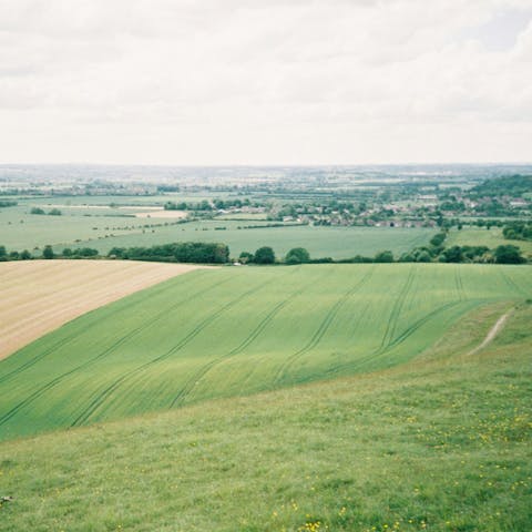 Explore the Dunstable Downs on the complimentary bikes